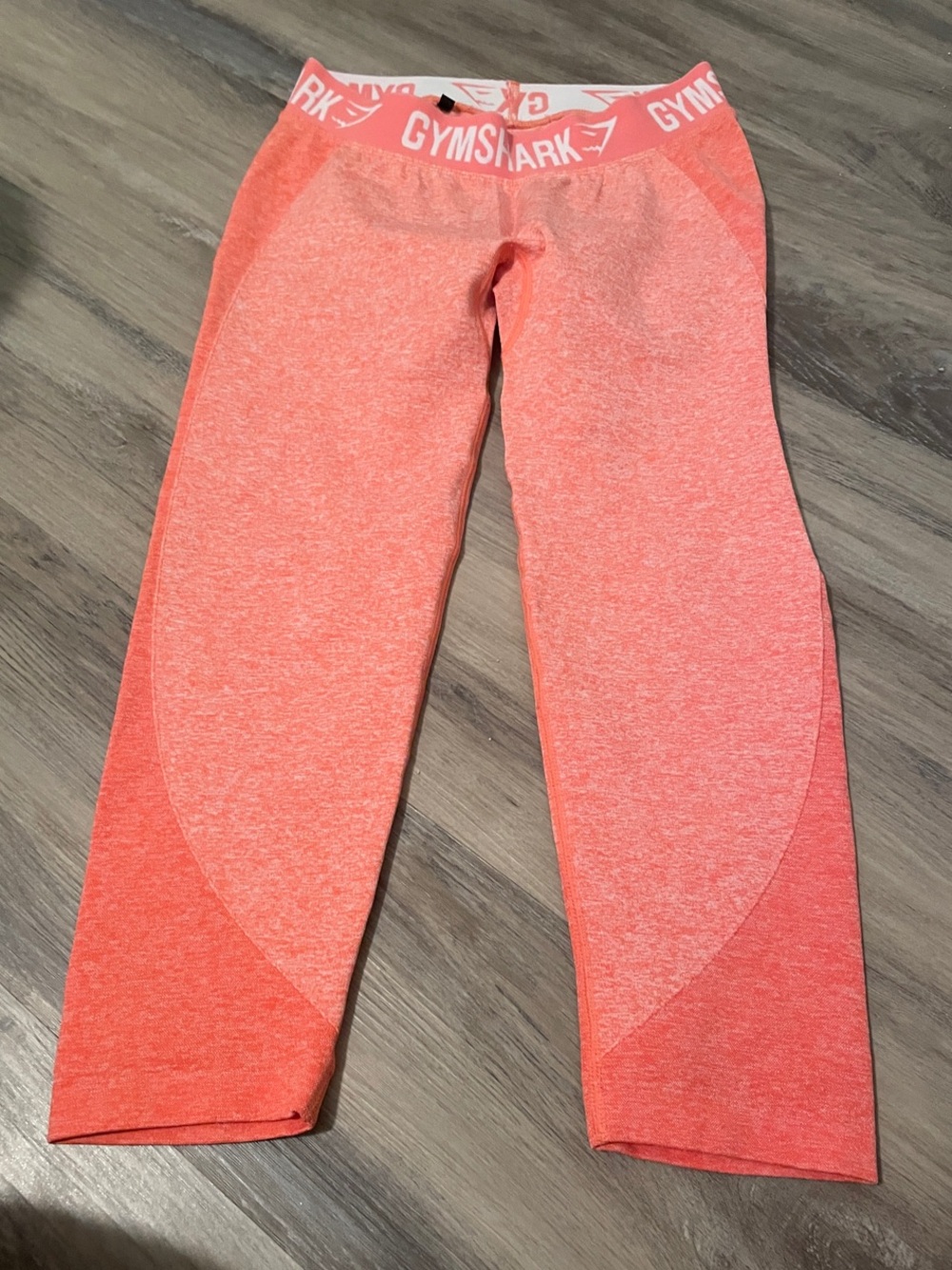 Gymshark Kids Coral-Pink Seamless Leggings
